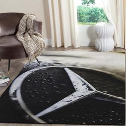 Mercedes Logo Supercars Area Rugs Living Room Carpet Fn151218 Rug Regtangle Carpet Floor Decor Home Decor