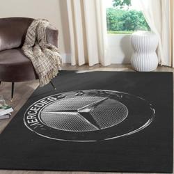 Mercedes Logo Supercars Area Rugs Living Room Carpet Fn161201 Rug Regtangle Carpet Floor Decor Home Decor