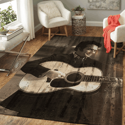Merle Haggard American Country Singer Songwriter Art For Fans Area Rug Rug Regtangle Carpet Floor Decor Home Decor