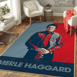 Merle Haggard Country Music Art For Fans Area Rug Living Room Carpet Rug Regtangle Carpet Floor Decor Home Decor