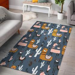 Mermaid Pink Pattern Print Area Rug Living Room Rug Home Decor