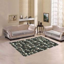 Metal Skull Area Rug Living Room Rug Home Decor Home Decor Bedroom Living Room Decor