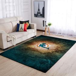 Miami Dolphins Living Room Rug Home Decor Nfl Football Floor Decor 191007