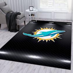 Miami Dolphins Nfl 17 Area Rug Living Room And Bed Room Rug Regtangle Carpet
