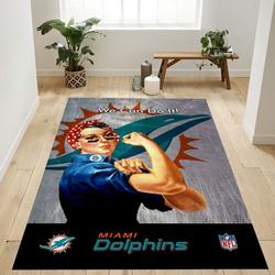 Miami Dolphins Nfl 20 Living Room And Bed Room Rug Rug Regtangle Carpet