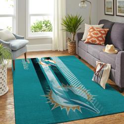Miami Dolphins Nfl Living Room Carpet Sports Rug Regtangle Carpet