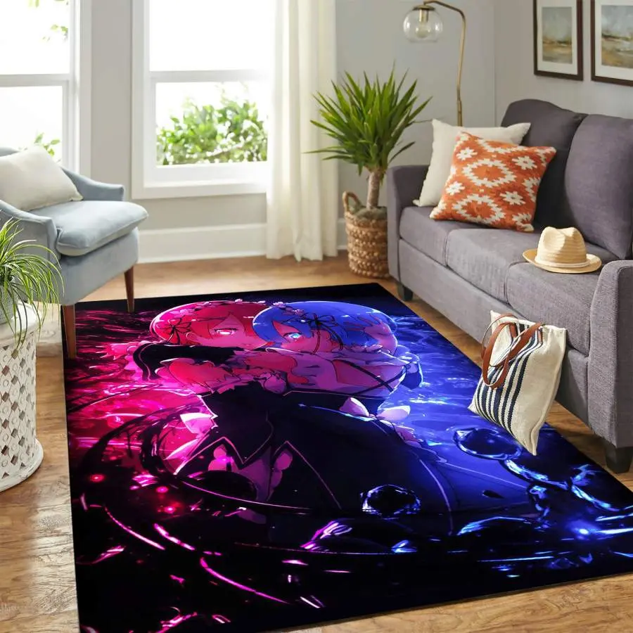 Re:Zero Anime Area Rug Home Decor Carpet Rug Living Room 2003274