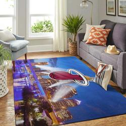 NBA Miami Heat Basketball Area Rug Living Room Rug Team Logo Carpet V1788