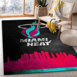 Miami Heat Nba 6 Area Rug Living Room And Bed Room Rug Rug Regtangle Carpet 1