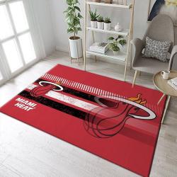 Miami Heat Nba Team Logo Rug Room Carpet Custom Area Floor Home Decor