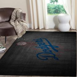 Los Angeles Dodgers Area Rug Living Room Rug Home Decor Mlb Team Logo 2004046