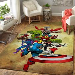 The Avengers Marvel Comic Style Area Rug Living Room Home Decor Rcdd81F31395