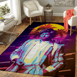 Michael George Artwork Music Synthwave 80S Art For Fans Area Rug Living Room Carpet Rug Regtangle Carpet Floor Decor Home Decor
