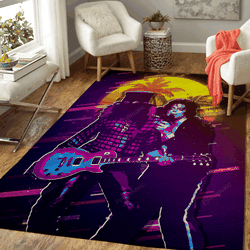 Michael Jackson And Slash Artwork Music Synthwave 80S Art For Fans Area Rug Living Room Carpet Rug Regtangle Carpet Floor Decor Home Decor
