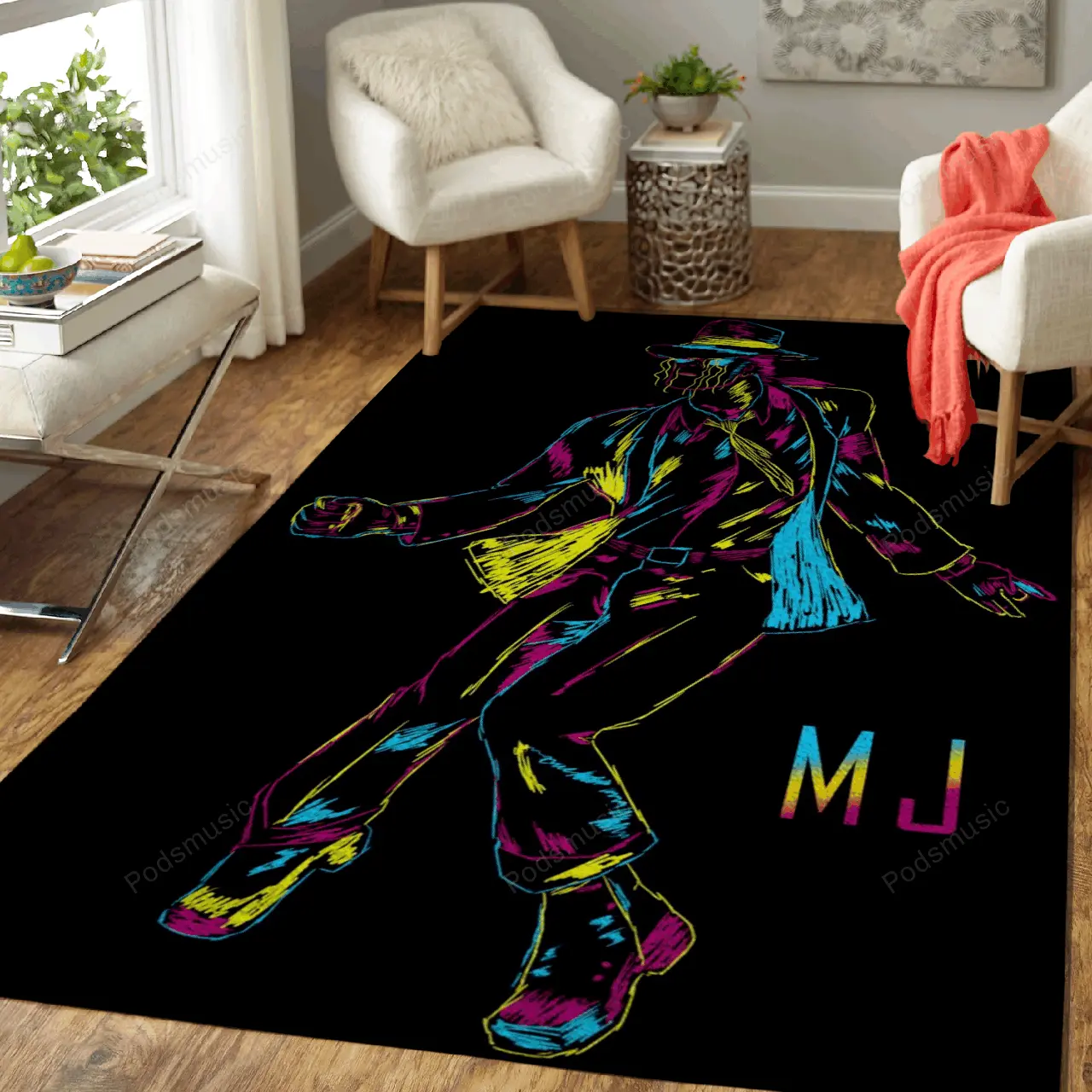 Michael Jackson Line Art Music Art For Fans Area Rug Living Room Carpet Rug Regtangle Carpet Floor Decor Home Decor