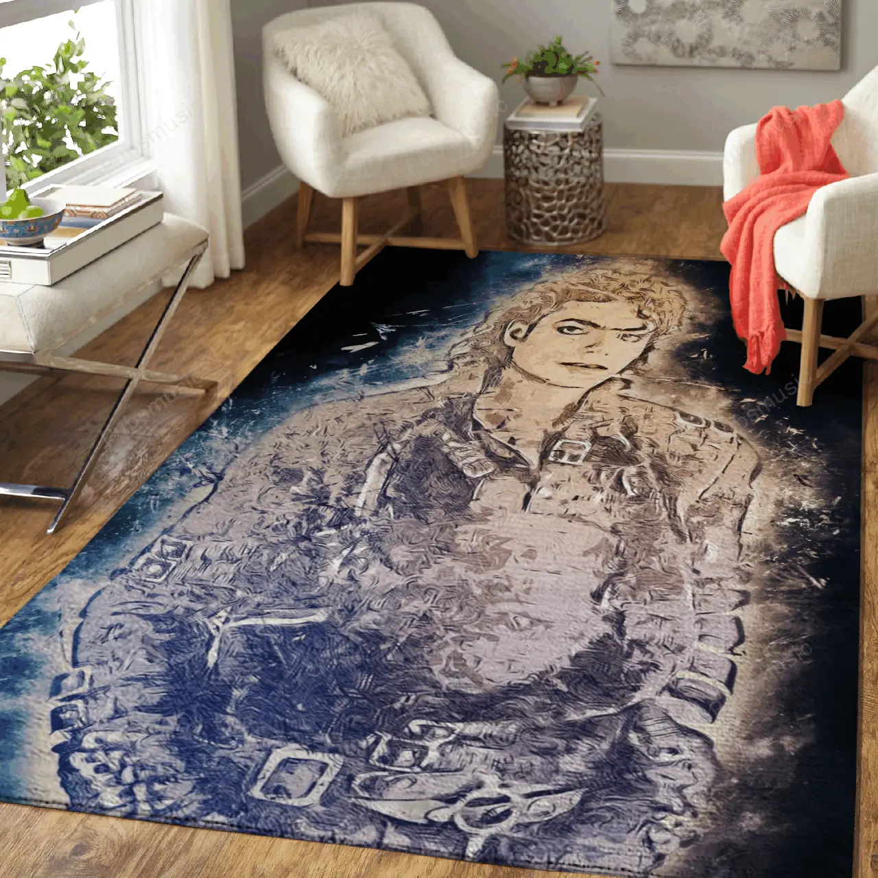 Michael Jackson On Flash Music Art For Fans Area Rug Living Room Carpet Rug Regtangle Carpet Floor Decor Home Decor
