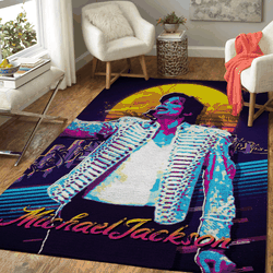 Michael Jackson Successful Musicians Of All Time Pop Art For Fans Area Rug Rug Regtangle Carpet Floor Decor Home Decor