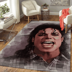 Michael Jackson The King Of Pop Art For Fans Area Rug Area Rug Living Room Carpet Rug Regtangle Carpet Floor Decor Home Decor
