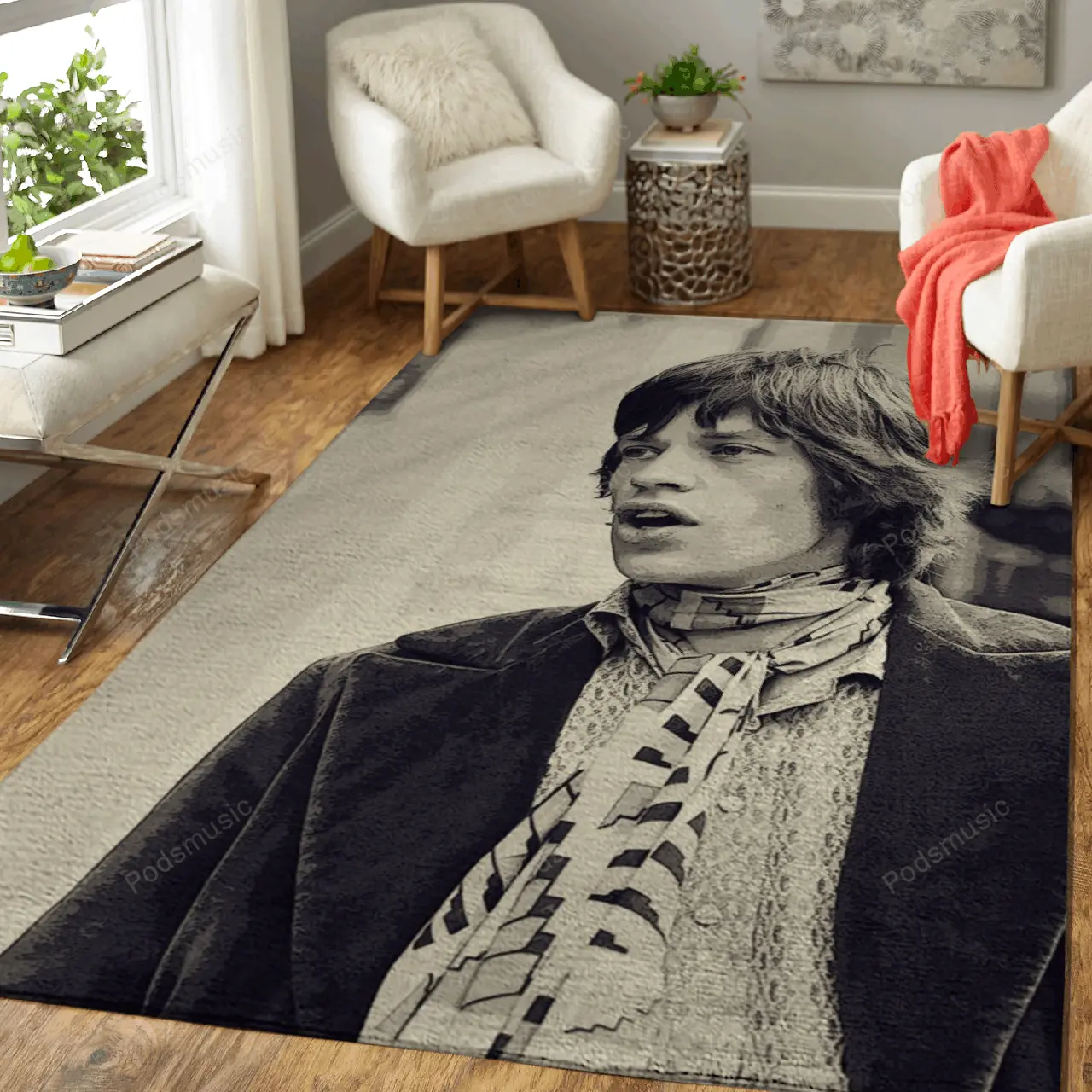 Mick Jagger 18 Music Artist Art For Fans Area Rug Living Room Carpet Rug Regtangle Carpet Floor Decor Home Decor