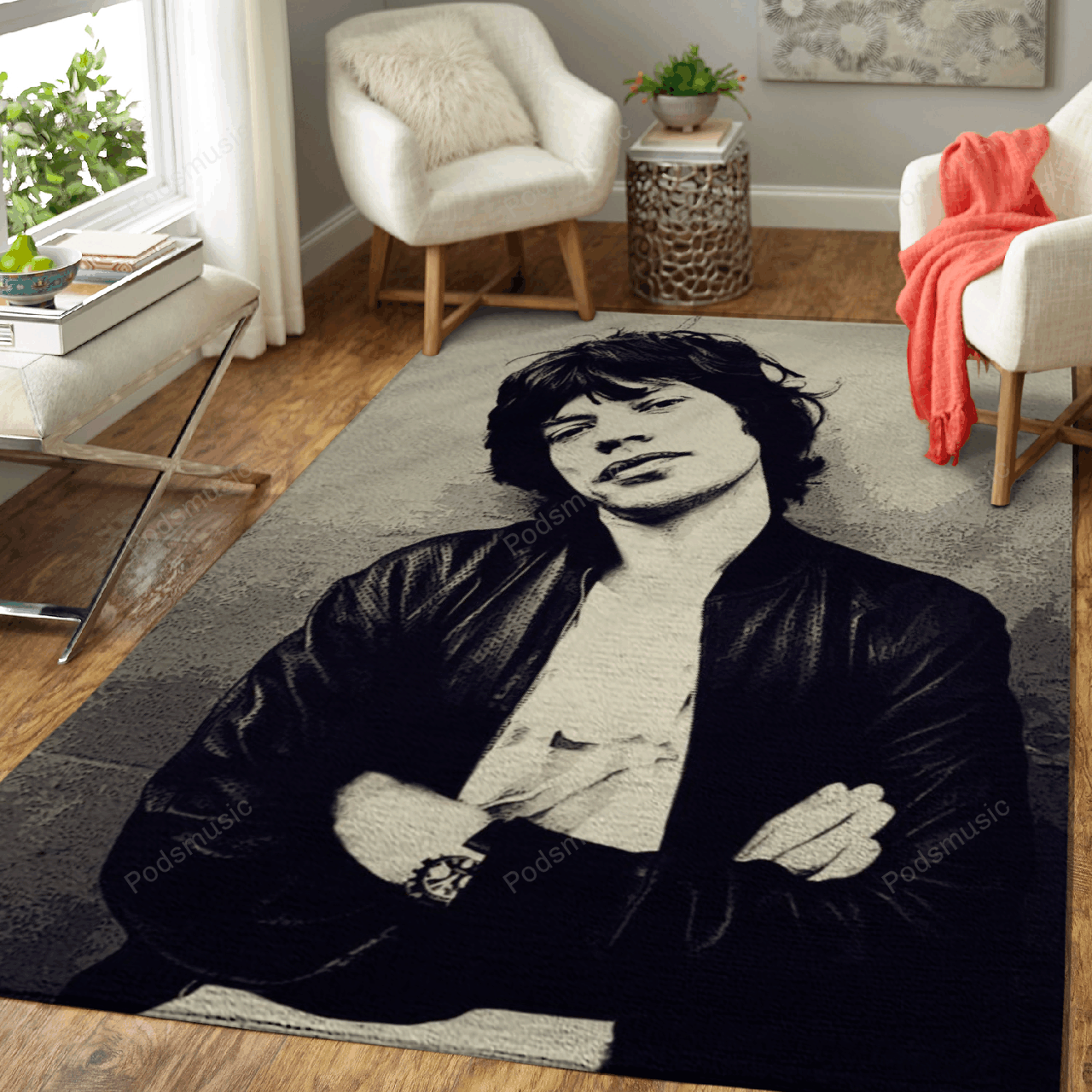 Mick Jagger 20 Music Artist Art For Fans Area Rug Living Room Carpet Rug Regtangle Carpet Floor Decor Home Decor