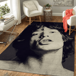Mick Jagger 21 Music Artist Art For Fans Area Rug Living Room Carpet Rug Regtangle Carpet Floor Decor Home Decor