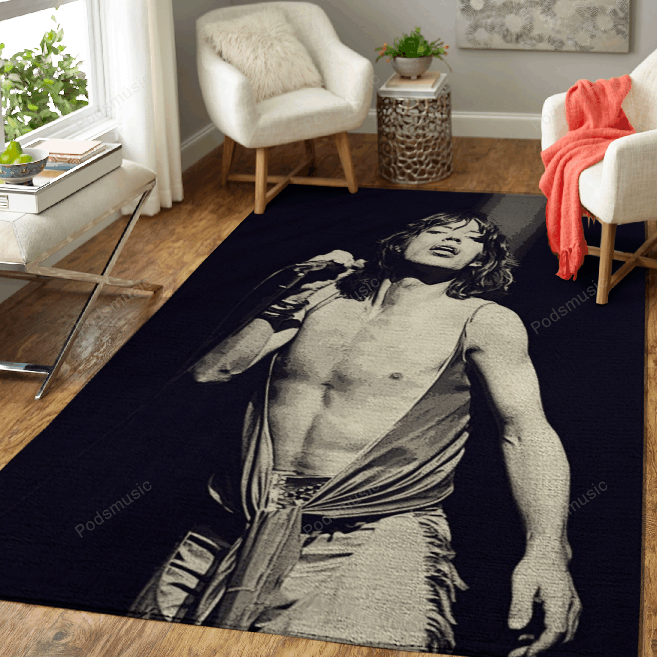 Mick Jagger 7 Music Artist Art For Fans Area Rug Living Room Carpet Rug Regtangle Carpet Floor Decor Home Decor