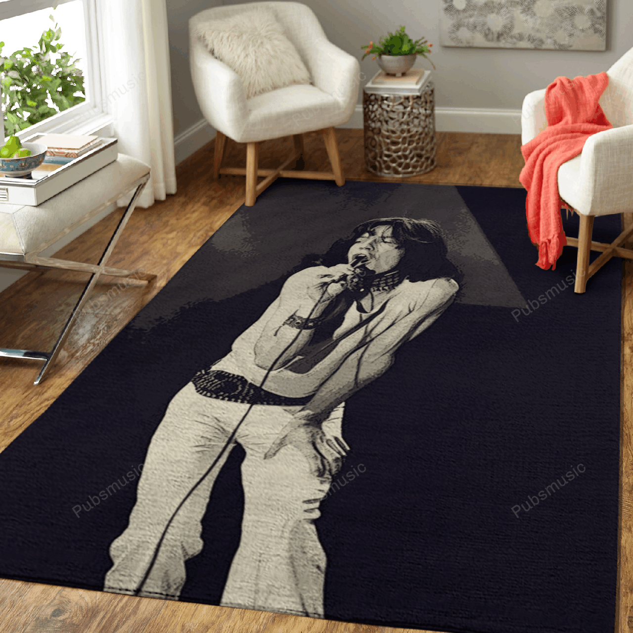 Mick Jagger 8 Music Artist Art For Fans Area Rug Living Room Carpet Rug Regtangle Carpet Floor Decor Home Decor