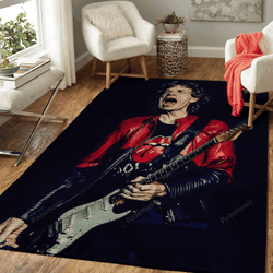 Mick Jagger Guitars Music Artist Art For Fans Area Rug Living Room Carpet Rug Regtangle Carpet Floor Decor Home Decor
