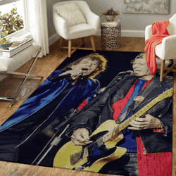 Mick Jagger Keith Richards Music Artist Art For Fans Area Rug Living Room Carpet Rug Regtangle Carpet Floor Decor Home Decor