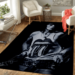 Mick Jagger Music Classic Art For Fans Area Rug Living Room Carpet Rug Regtangle Carpet Floor Decor Home Decor