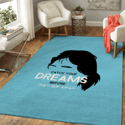 Mick Jagger On Cyan Music Icons Art For Fans Area Rug Living Room Carpet Rug Regtangle Carpet Floor Decor Home Decor