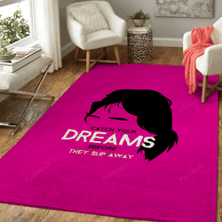 Mick Jagger On Magenta Music Icons Art For Fans Area Rug Living Room Carpet Rug Regtangle Carpet Floor Decor Home Decor
