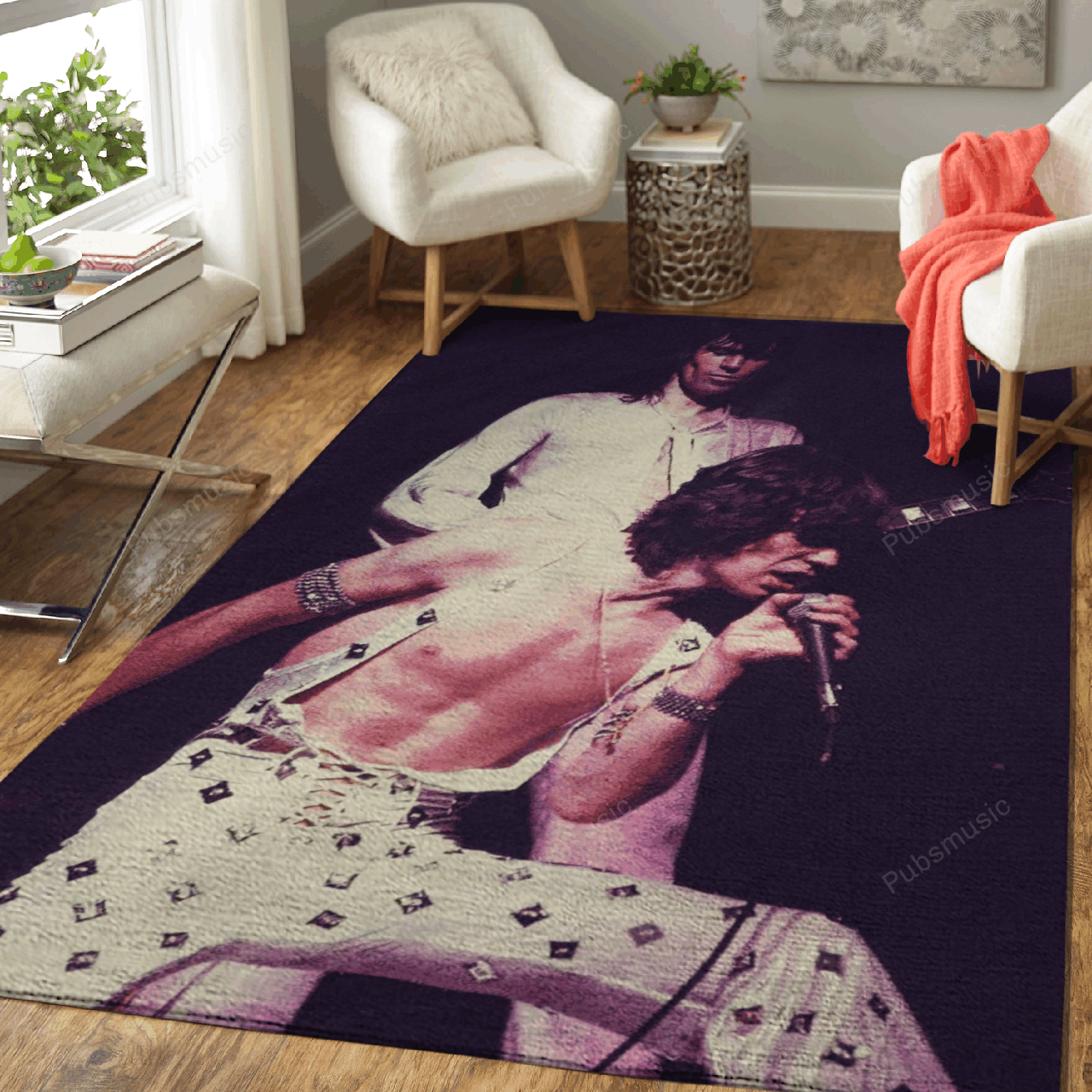 Mick Jagger Perform Music Artist Art For Fans Area Rug Living Room Carpet Rug Regtangle Carpet Floor Decor Home Decor