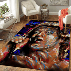 Mick Jagger The Stones Music Art For Fans Area Rug Living Room Carpet Rug Regtangle Carpet Floor Decor Home Decor