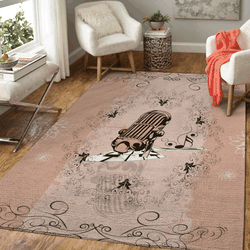 Microphone Music Art For Fans Area Rug Living Room Carpet Rug Regtangle Carpet Floor Decor Home Decor
