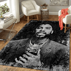 Miguel Music Monochrome Art For Fans Area Rug Living Room Carpet Rug Regtangle Carpet Floor Decor Home Decor
