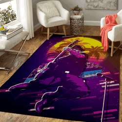 Mike Ness Jump 80S Artwork Music Synthwave 80S Art For Fans Area Rug Living Room Carpet Rug Regtangle Carpet Floor Decor Home Decor