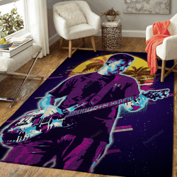 Mike Shinoda Artwork Music Synthwave 80S Art For Fans Area Rug Living Room Carpet Rug Regtangle Carpet Floor Decor Home Decor