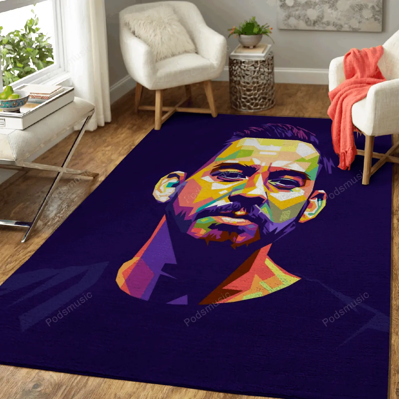Mike Shinoda Pop Art Music Art For Fans Area Rug Living Room Carpet Rug Regtangle Carpet Floor Decor Home Decor