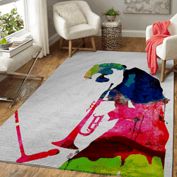 Miles Davis Watercolor Music Legends Art For Fans Area Rug Living Room Carpet Rug Regtangle Carpet Floor Decor Home Decor