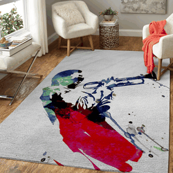 Miles Watercolor Music Legends Art For Fans Area Rug Living Room Carpet Rug Regtangle Carpet Floor Decor Home Decor