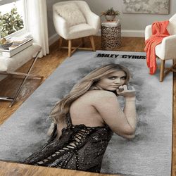 Miley Cyrus Sketch Sketch Greatest Musician Art For Fans Area Rug Living Room Carpet Rug Regtangle Carpet Floor Decor Home Decor
