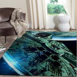Millennium Falcon Star Wars Movies Area Rugs Living Room Carpet Fn271226