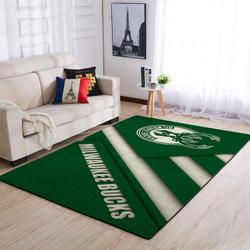 Milwaukee Bucks Area Rug Nba Carpet Living Room Rugs Rug Regtangle Carpet V4606