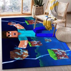Minecraft 2 Area Rug Living Room And Bed Room Rug Rug Regtangle Carpet Floor Decor Home Decor