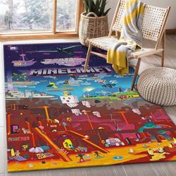 Minecraft 9 Area Rug Living Room And Bed Room Rug Rug Regtangle Carpet Floor Decor Home Decor