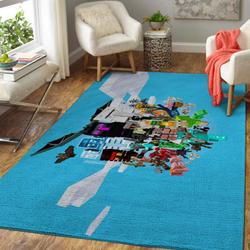 Minecraft Area Rug Living Room Rug Home Decor Gaming Home Decor