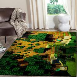 Minecraft Area Rug Living Room Rug Home Decor Video Game Gfd 1912061