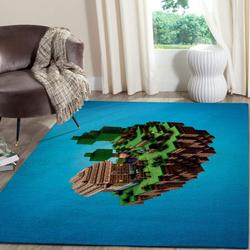 Minecraft Area Rug Living Room Rug Home Decor Video Game Gfd 19120614