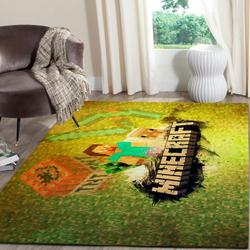Minecraft Area Rug Living Room Rug Home Decor Video Game Gfd 1912064